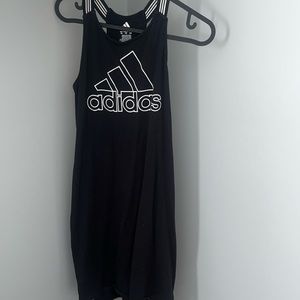 Older Kids Adidas Tennis Dress Black and White
